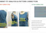 analyze garment fit and provide technical comments and pattern correction